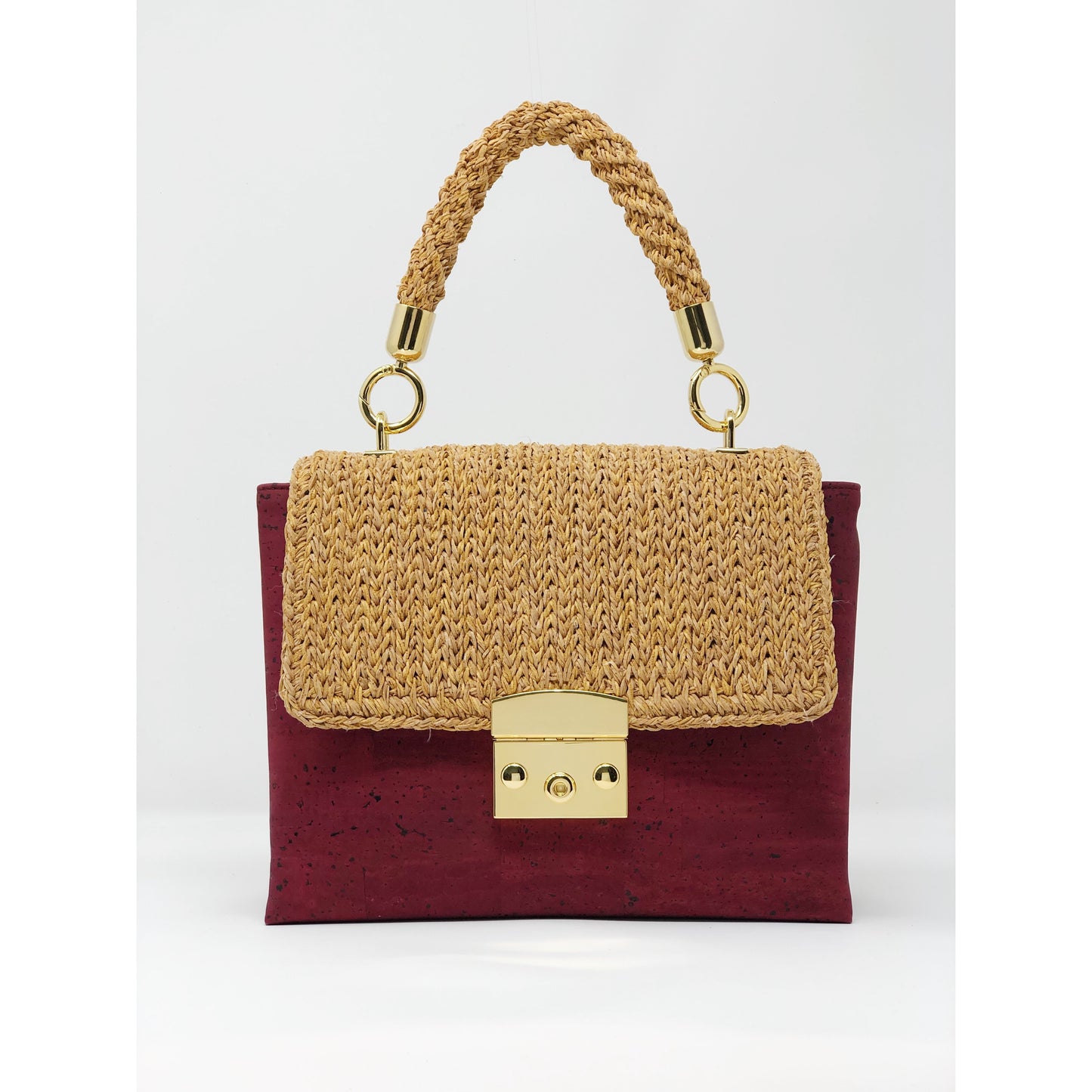 Cork Alentejo handbag - Bordeaux