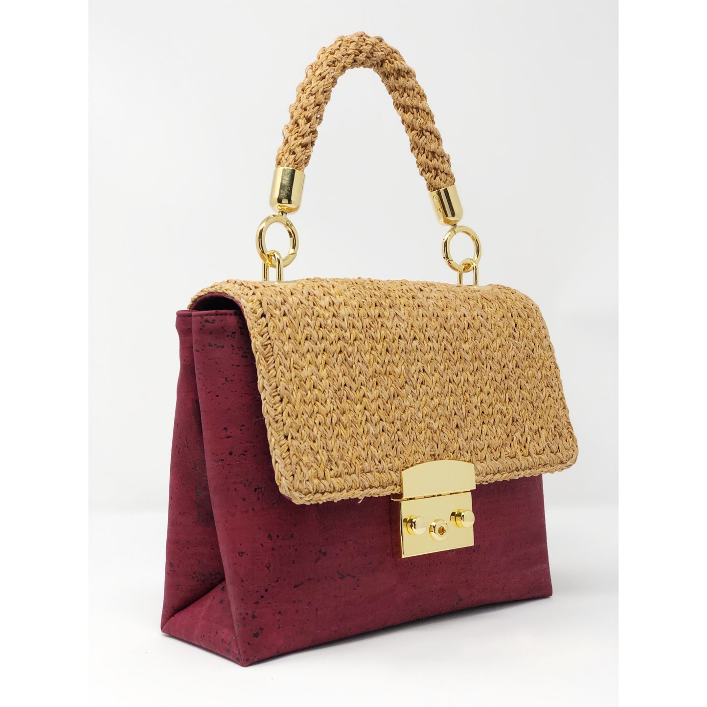 Cork Alentejo handbag - Bordeaux